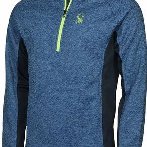 Spyder Men's Blue and Black Performance Jacket